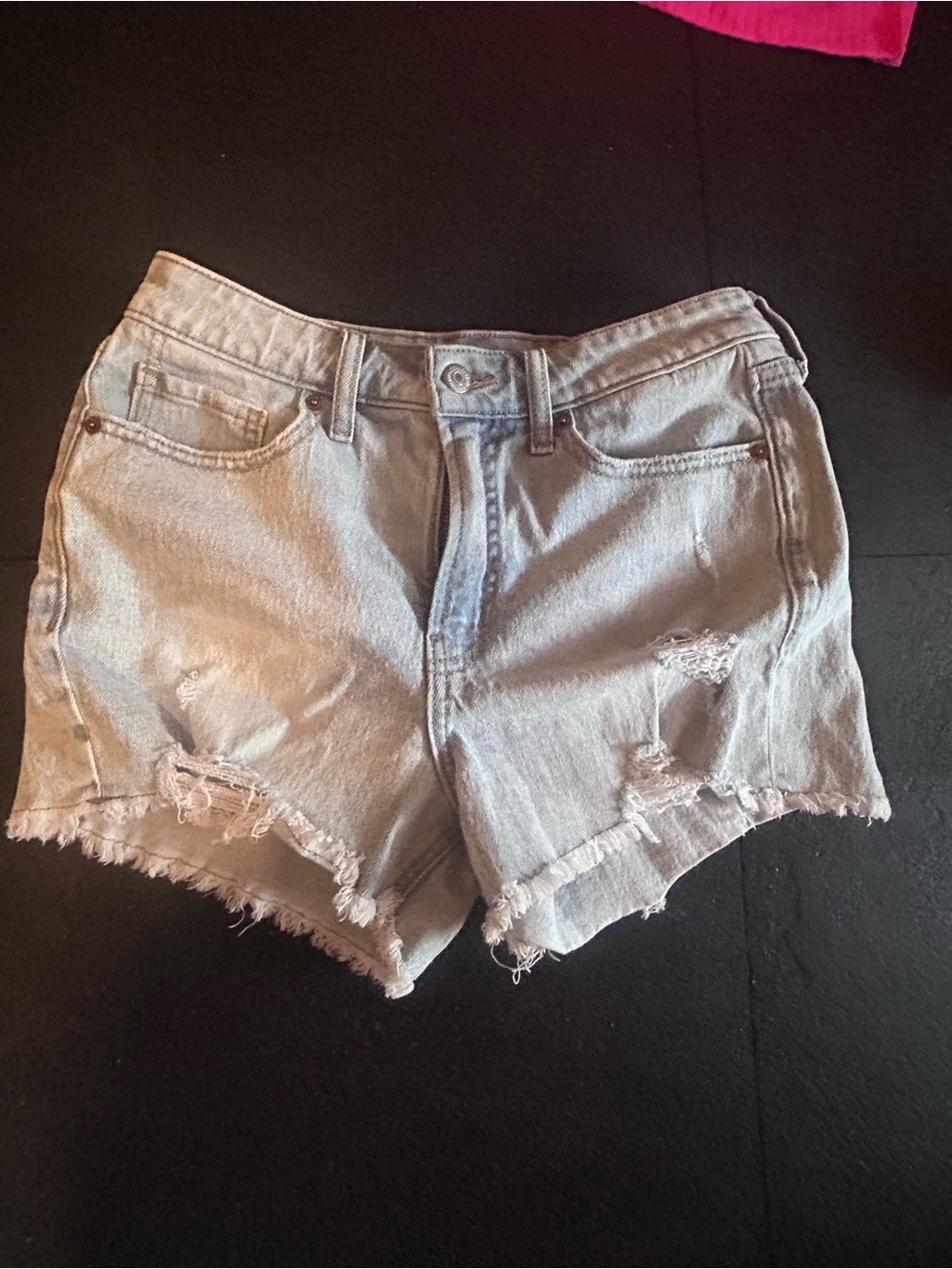 Old Navy Light Blue Distressed Denim Shorts